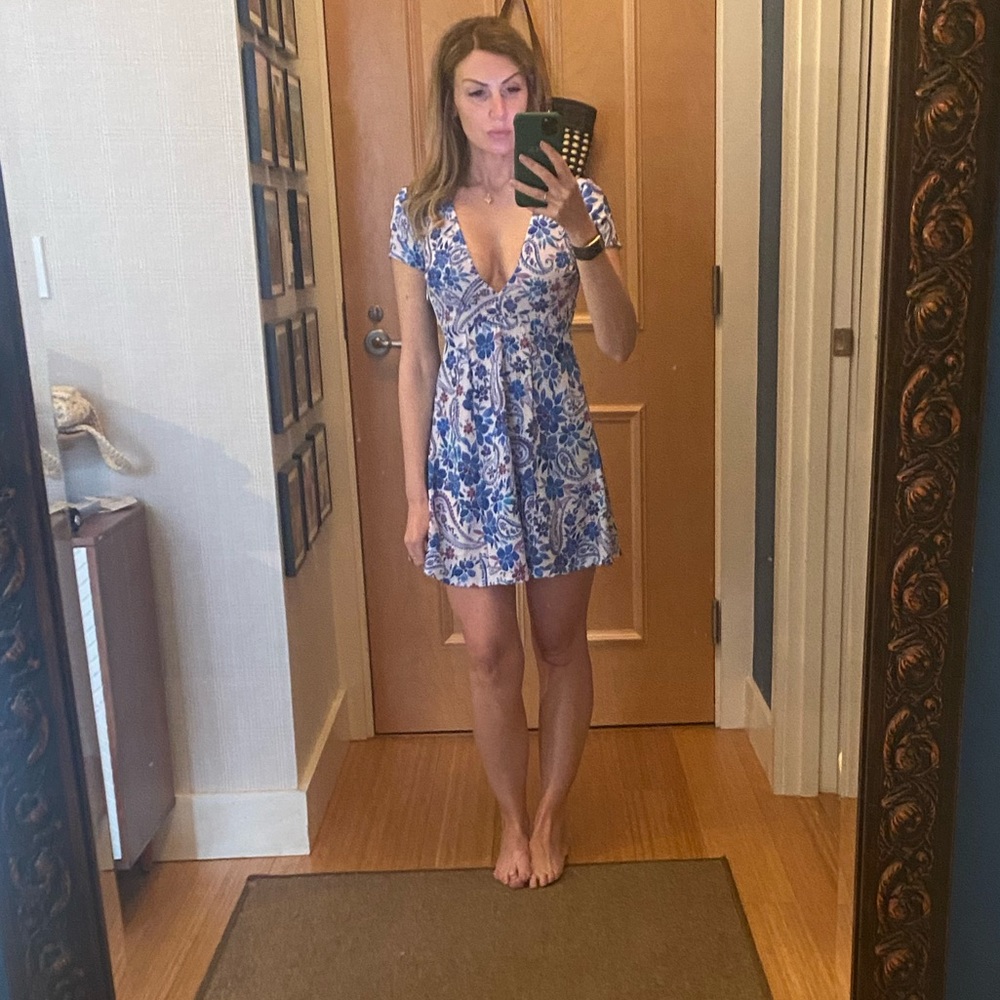 Show Me Your Mumu Ibiza Summer Short Sleeved Mini Dress Size XS
